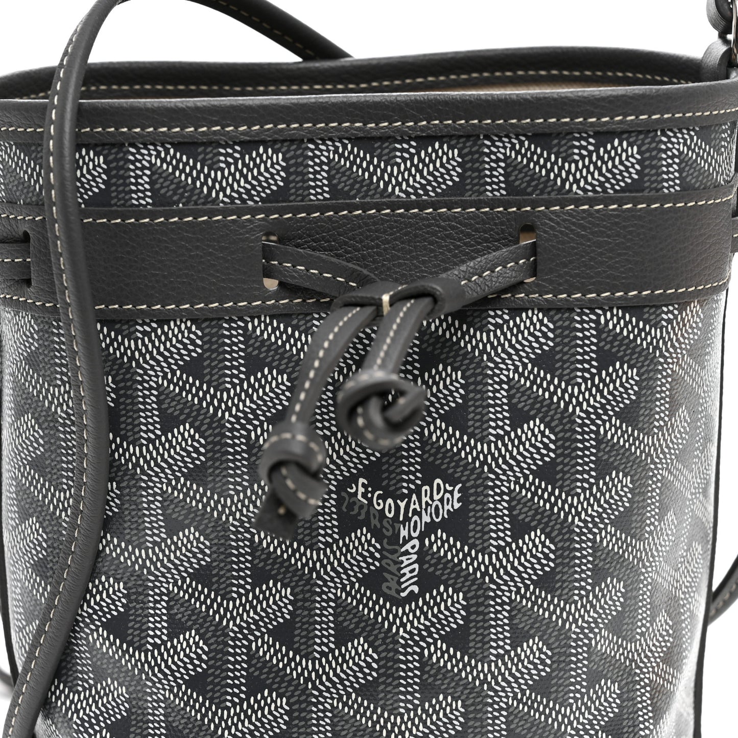 Goyardine Petit Flot Mini Bucket Bag Grey