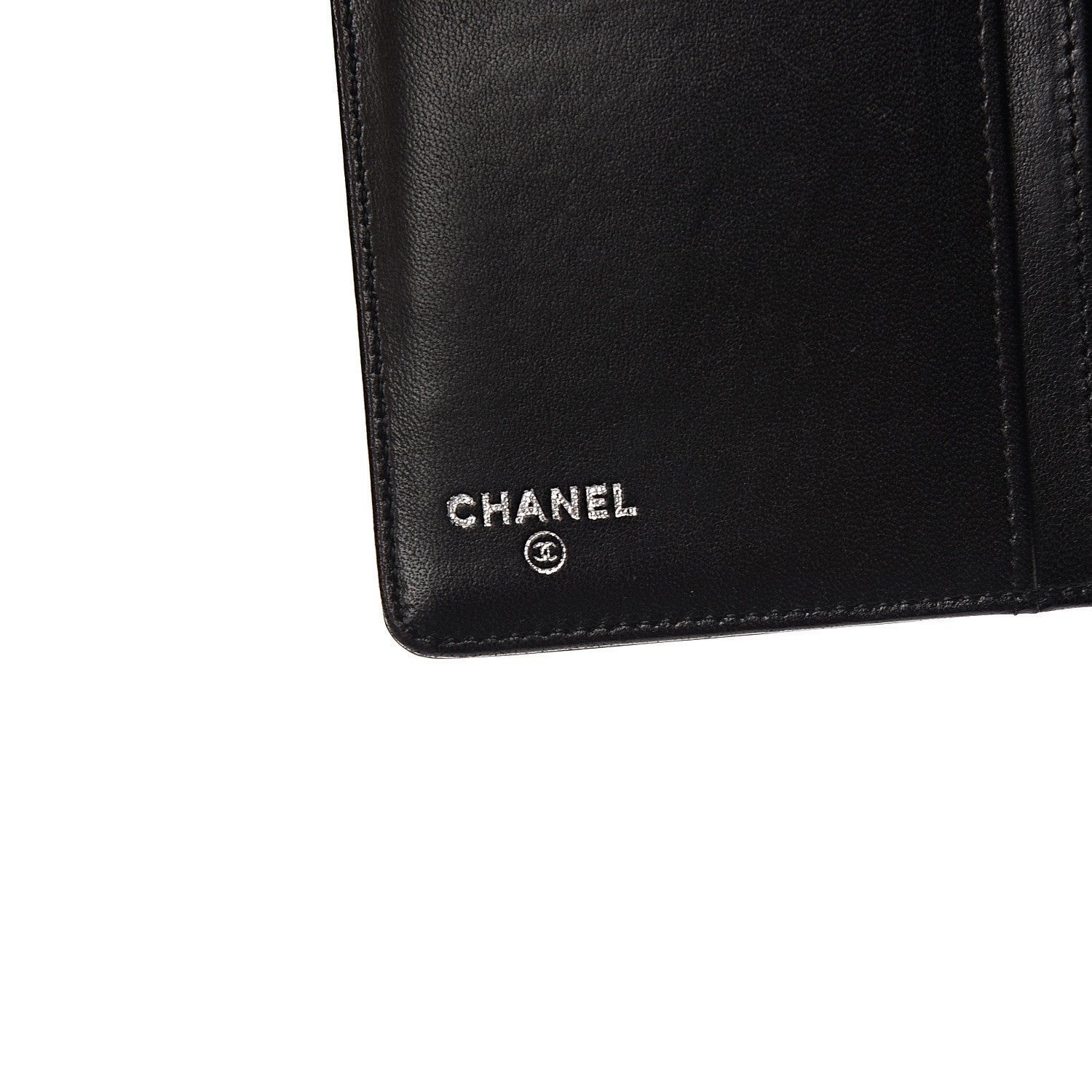 Chanel Patent Calfskin Lucky Symbols Yen Wallet Black 5 of 8
