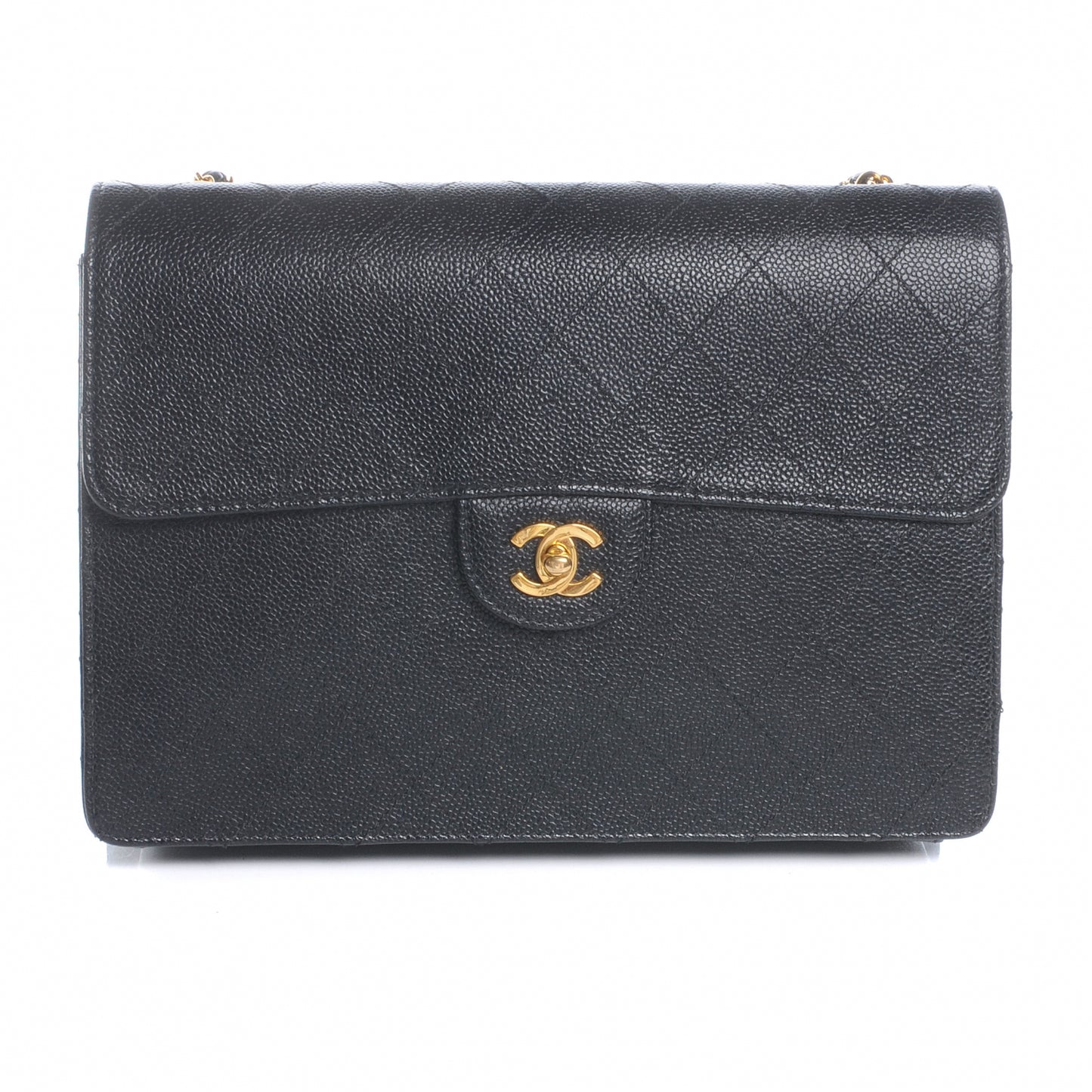 Caviar Jumbo Flap Black