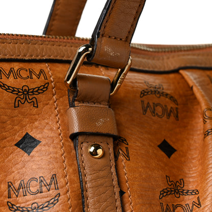 MCM Visetos Medium Essentials Shopper Tote Cognac 9 of 10