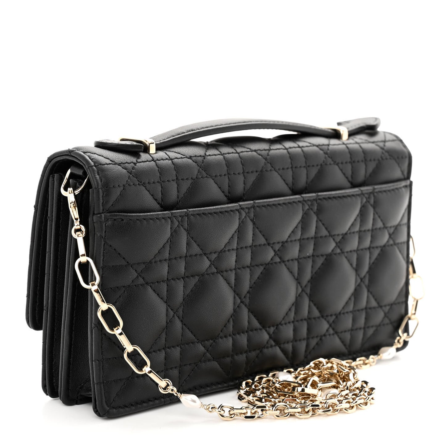 Lambskin Cannage Mini My Dior Bag Black