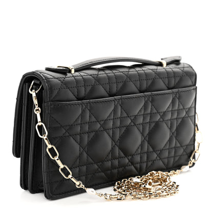 Christian Dior Lambskin Cannage Mini My Dior Bag Black 3 of 9