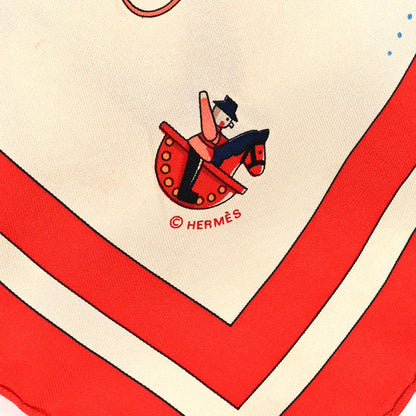 Hermes Silk Raconte Moi le Cheval Scarf 90 3 of 5