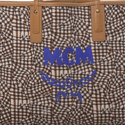 MCM Visetos Large Liz Reversible Shopper Tote Cognac 11 of 16