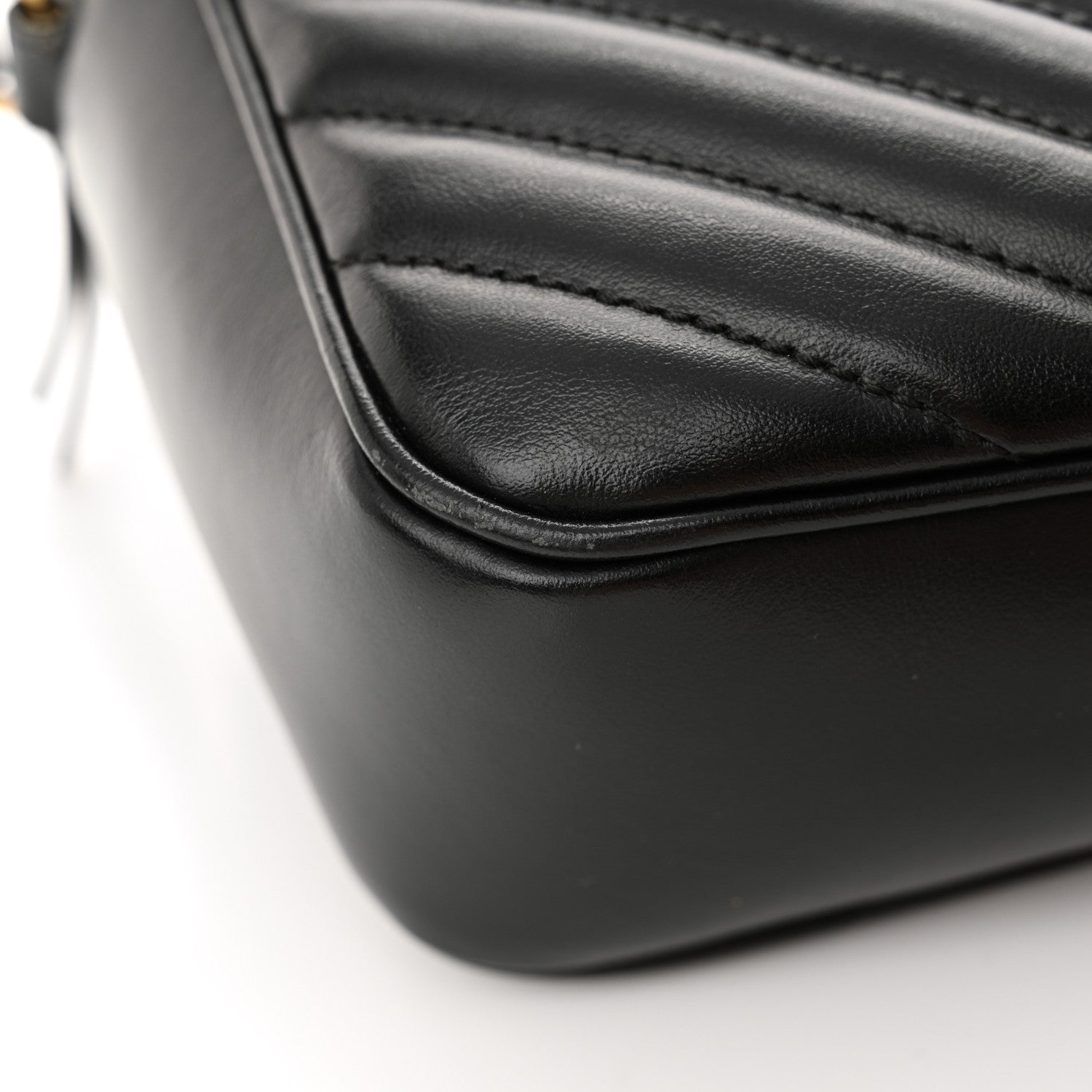 Saint Laurent Calfskin Matelasse Monogram Lou Camera Bag Black 12 of 16