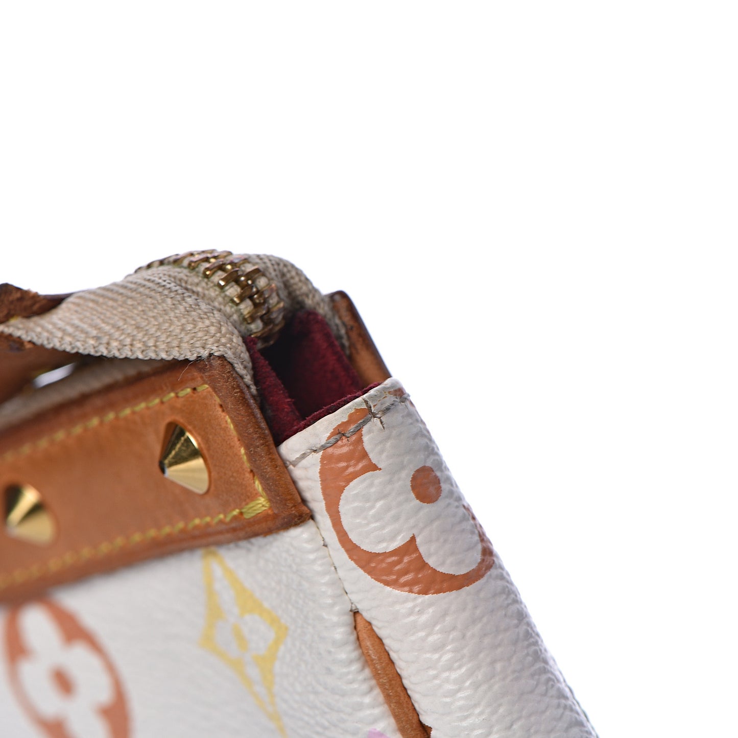 Monogram Multicolor Pochette Accessories White