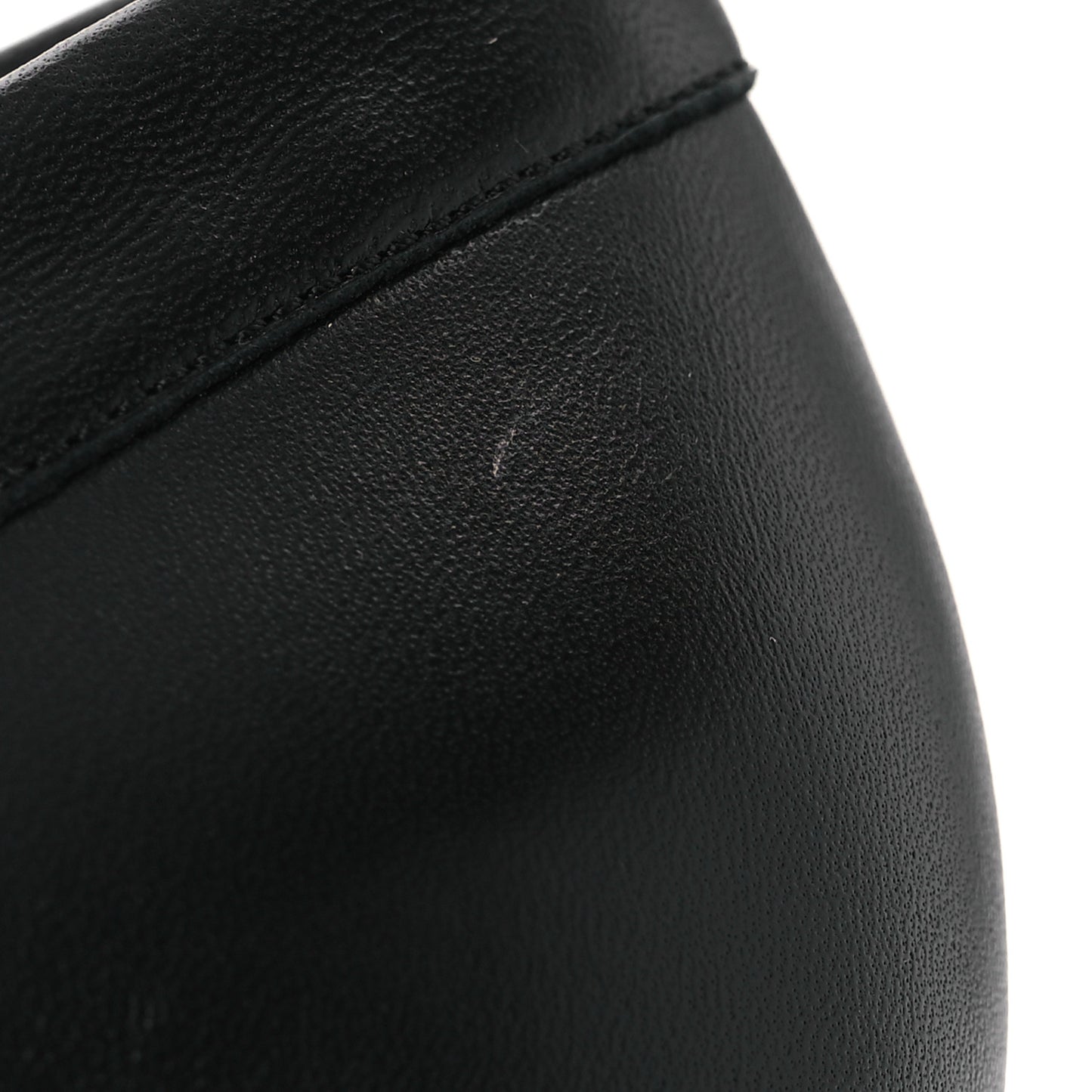 Lambskin Pearl Crystal Quilted CC Loafers 38 Black