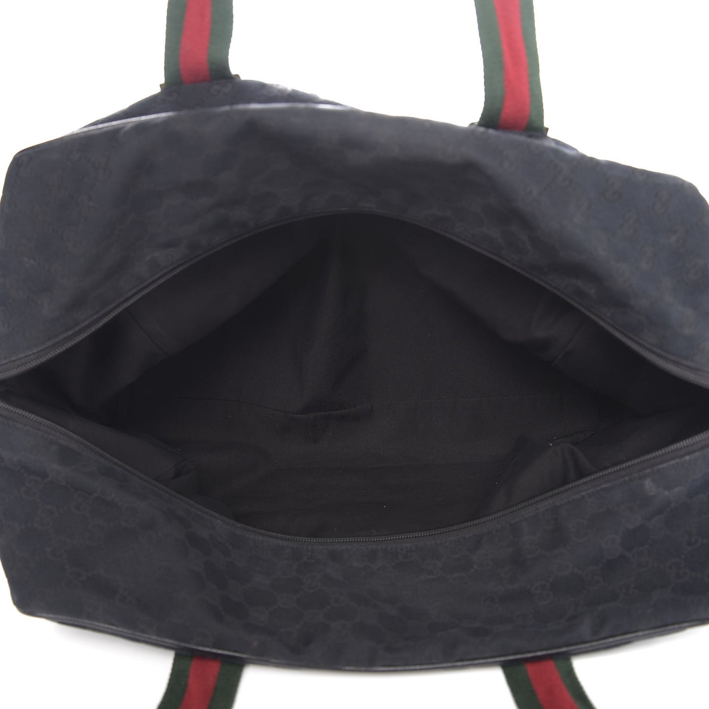 GG Monogram Web Medium Collapsible Carry On Duffle Black