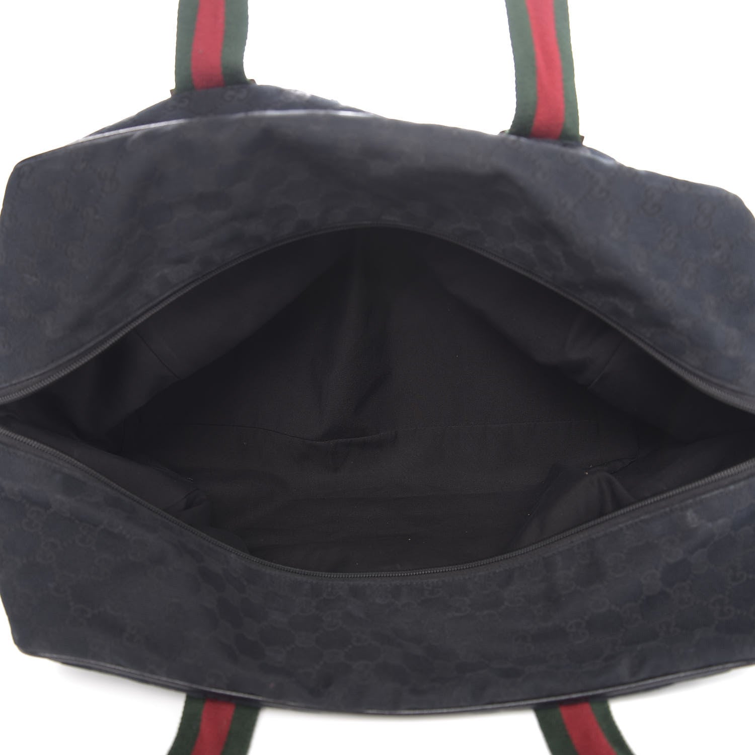 Gucci GG Monogram Web Medium Collapsible Carry On Duffle Black 4 of 13