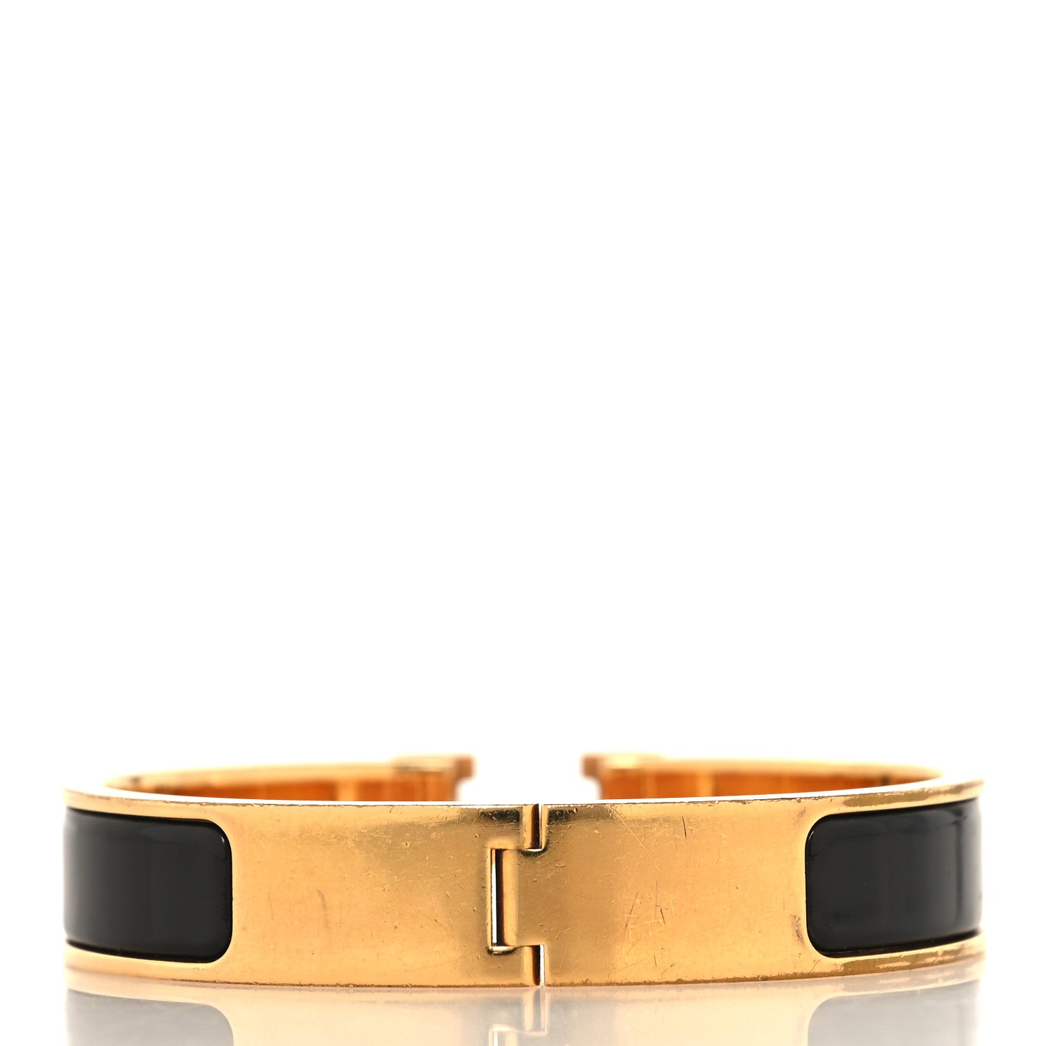 Hermes Enamel Narrow Clic Clac H Bracelet PM Black 3 of 5