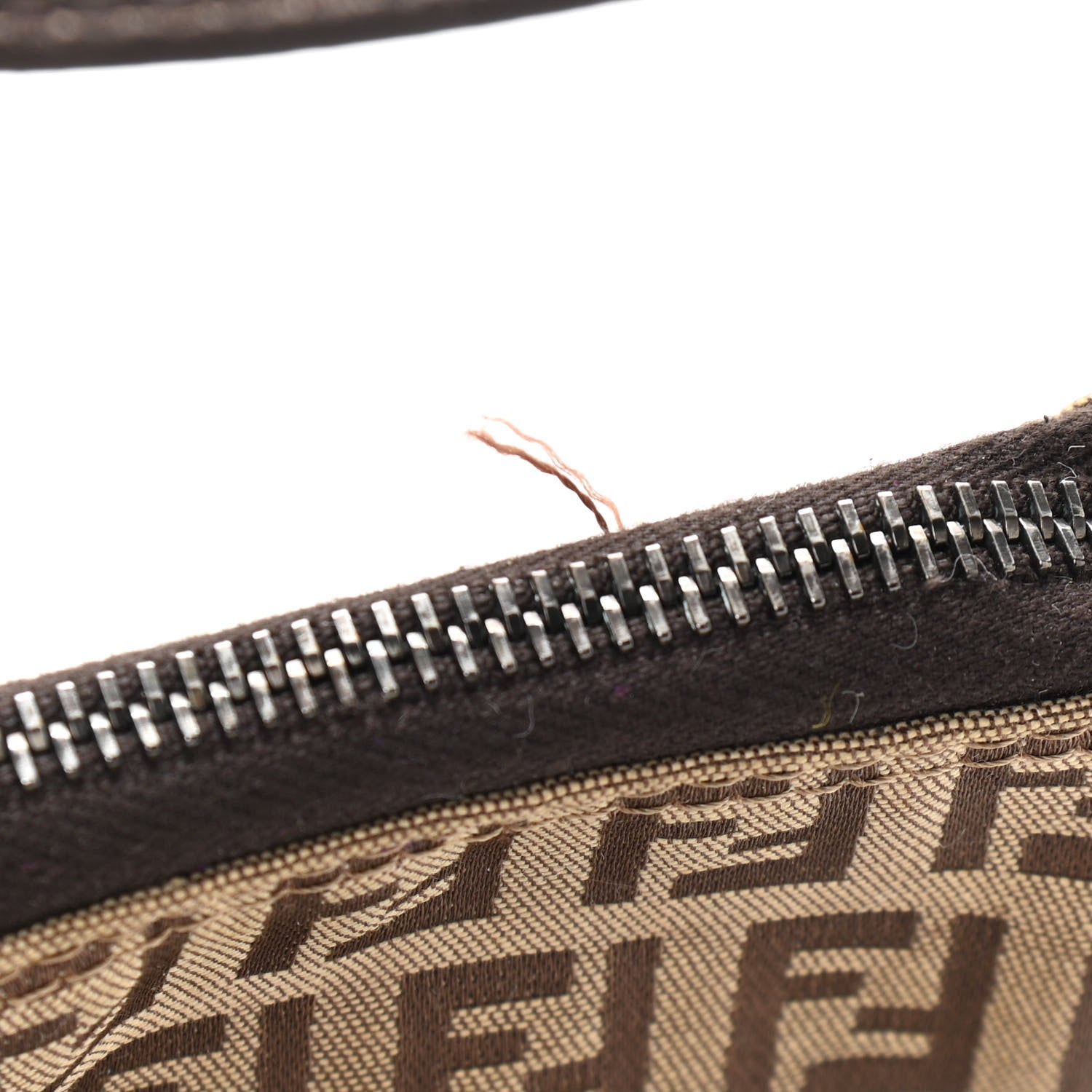 Fendi Zucchino Pochette Dark Brown 11 of 11