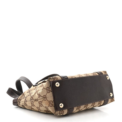 Gucci Monogram Small Abbey Tote Dark Brown 4 of 11