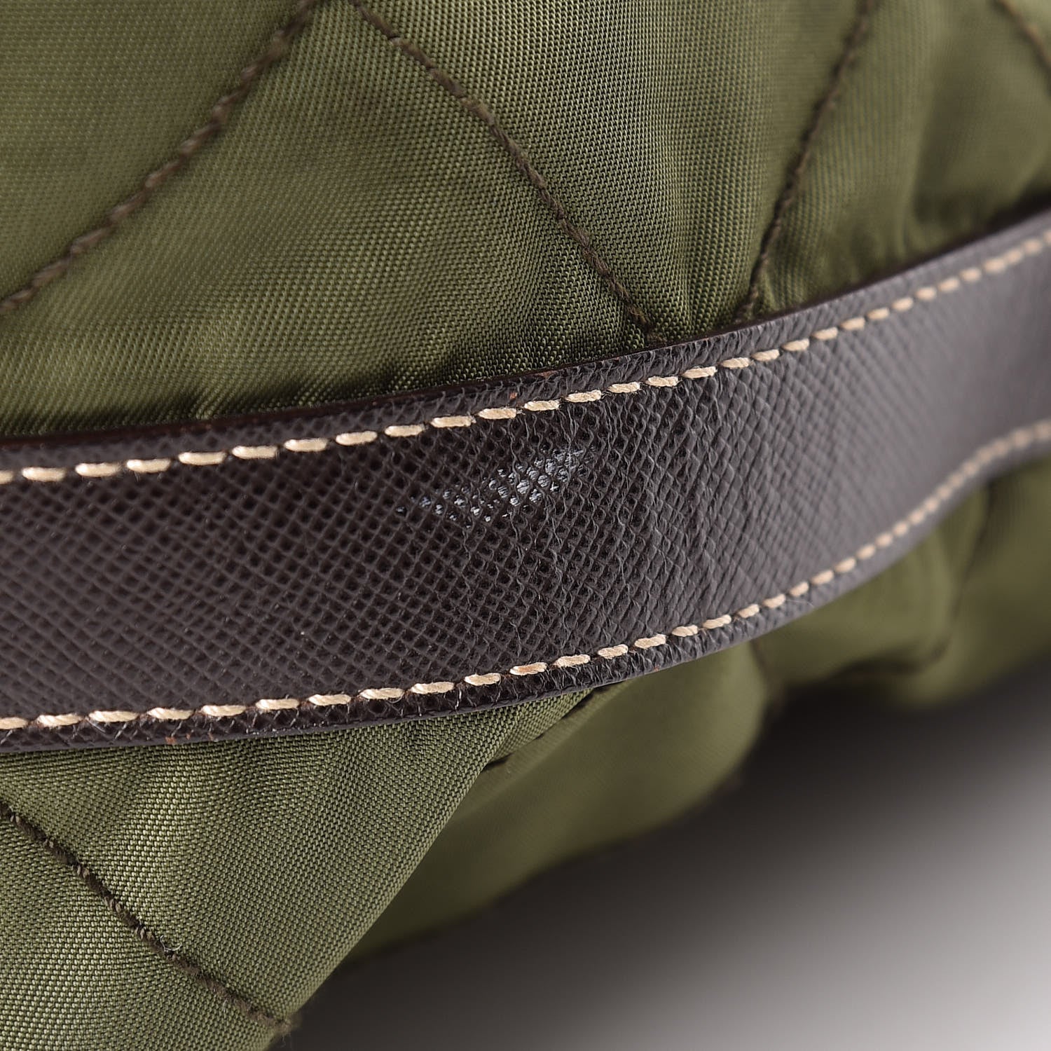 Prada Tessuto Nylon Impunturato Quilted Hobo Green 11 of 11