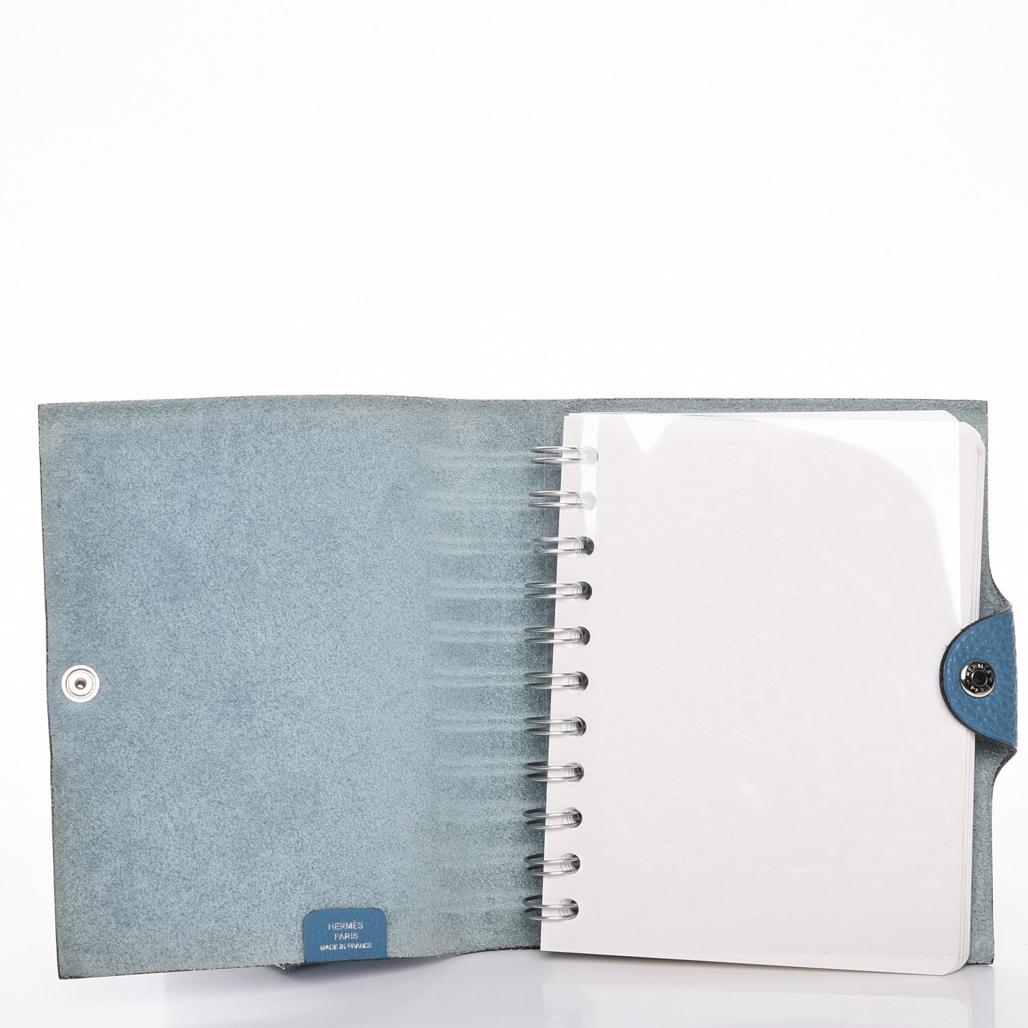 Hermes Togo Ulysse PM Agenda Cover Blue Jean 9 of 10