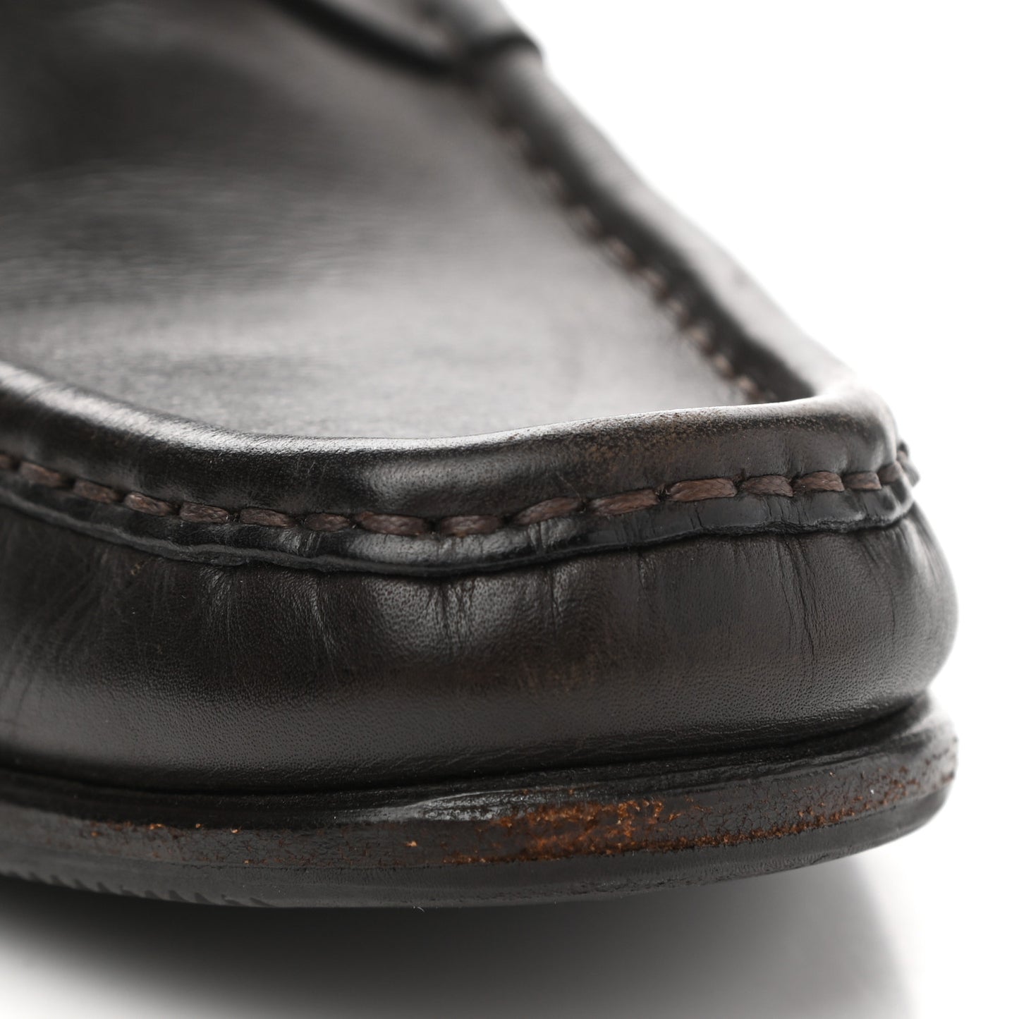 Calfskin Mens Horsebit Loafers 8.5 Marrone