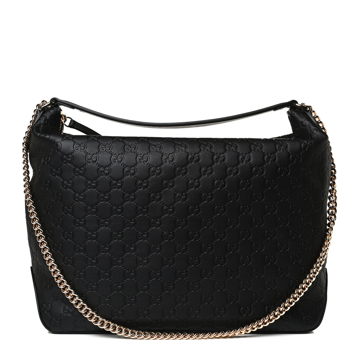 Guccissima Signature Large Linea A Hobo Black