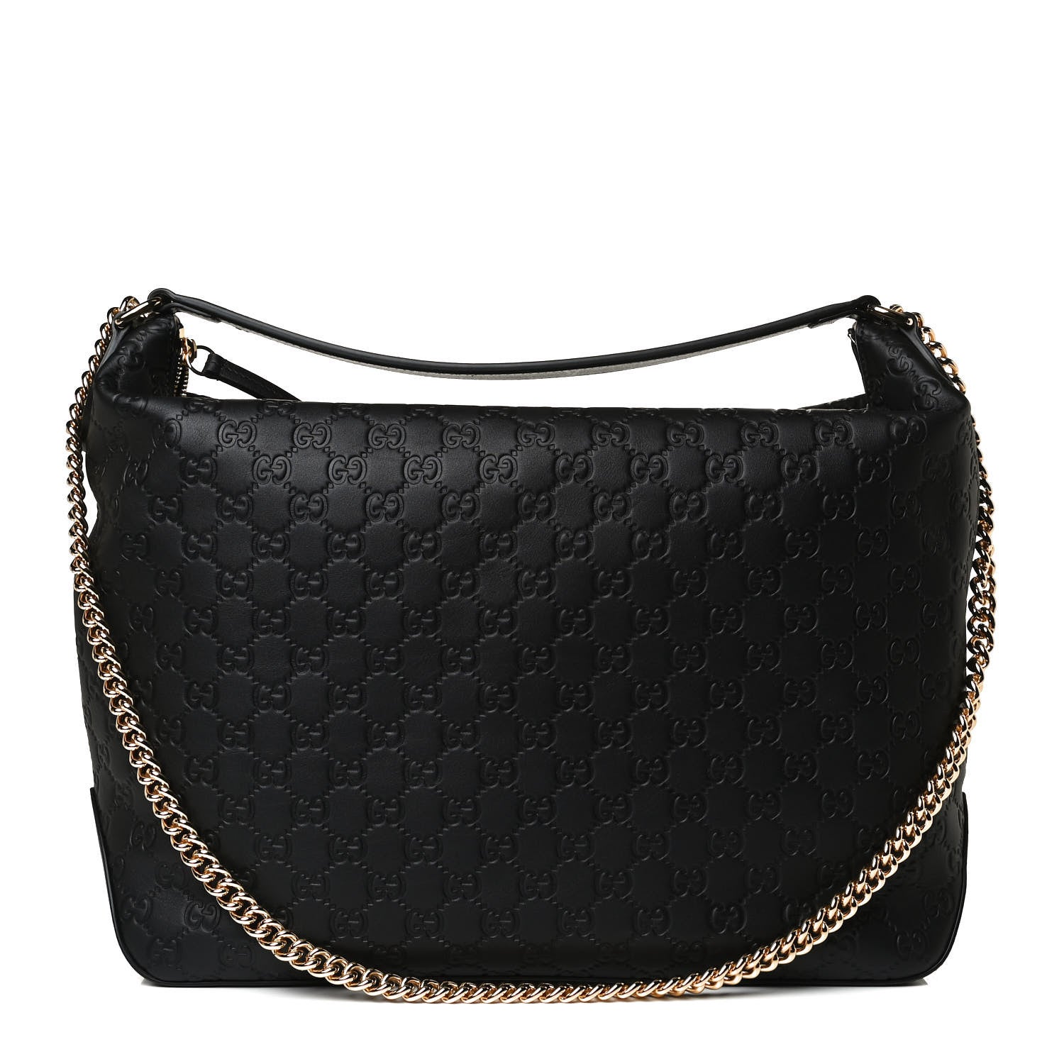 Gucci Guccissima Signature Large Linea A Hobo Black 1 of 13