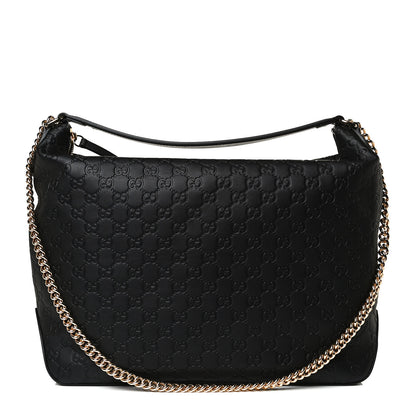 Gucci Guccissima Signature Large Linea A Hobo Black 1 of 13