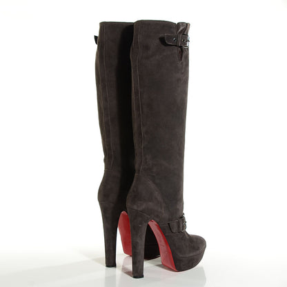 Christian Louboutin Suede Harletty 140 Boots 41 Africa 4 of 6