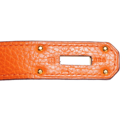 Hermes Taurillon Clemence JPG Birkin 42 Orange 13 of 17