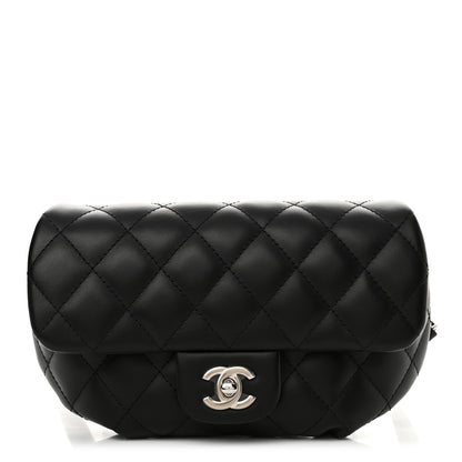 Chanel Calfskin Quilted CC Uniform Flap Belt Bag Black 1 of 11