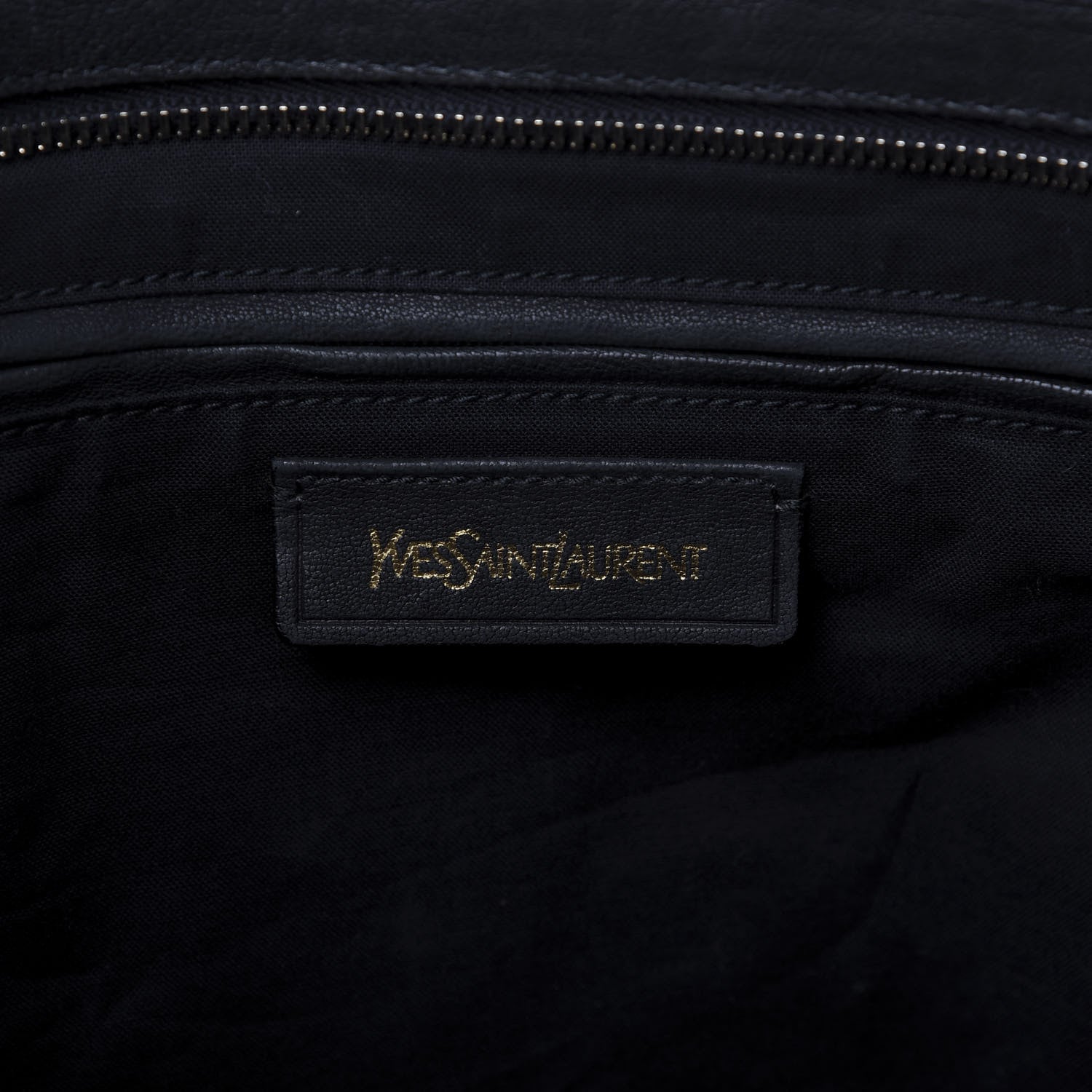Saint Laurent Sheepskin Medium Cabas ChYc Black 8 of 9