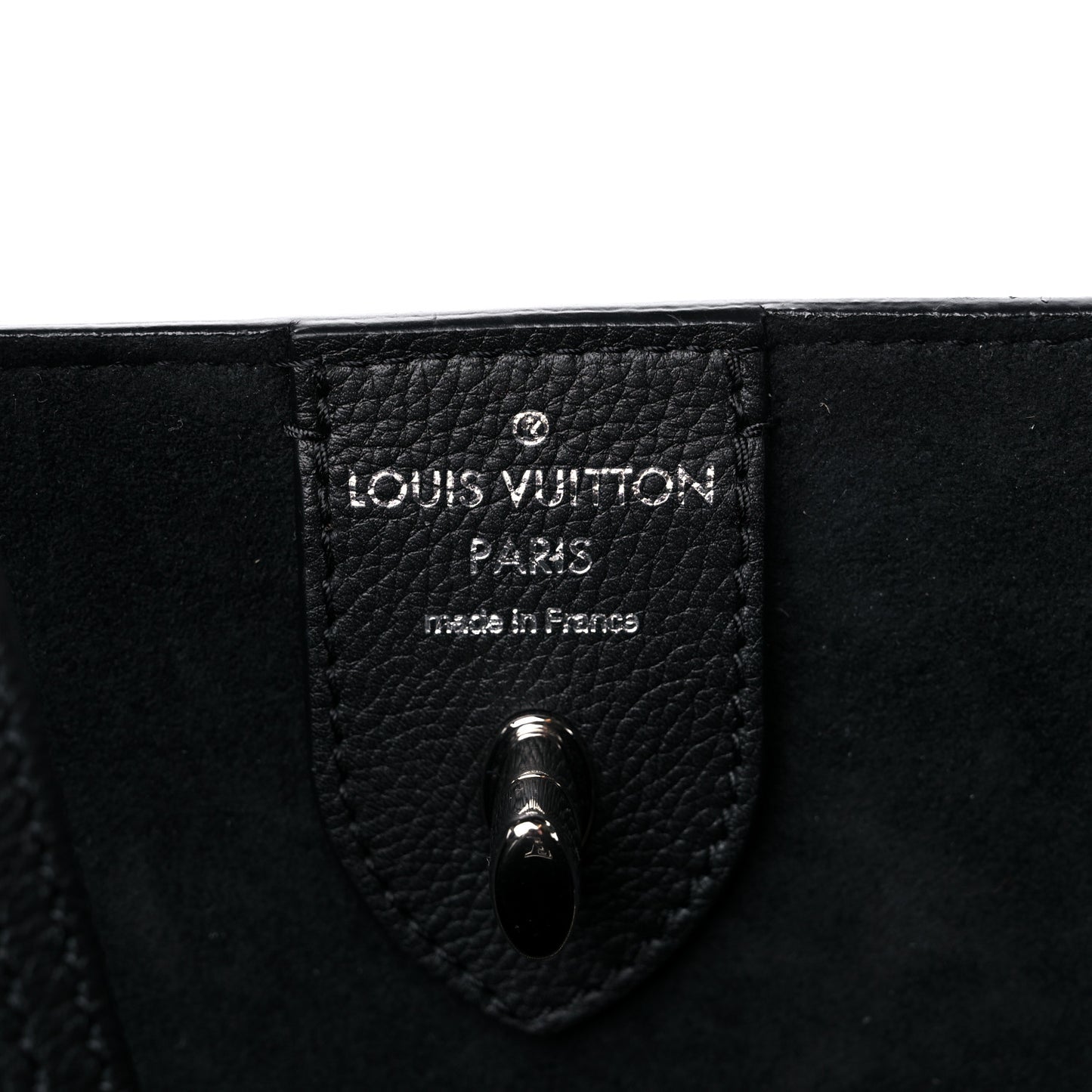 Calfskin Lockme Cabas Black