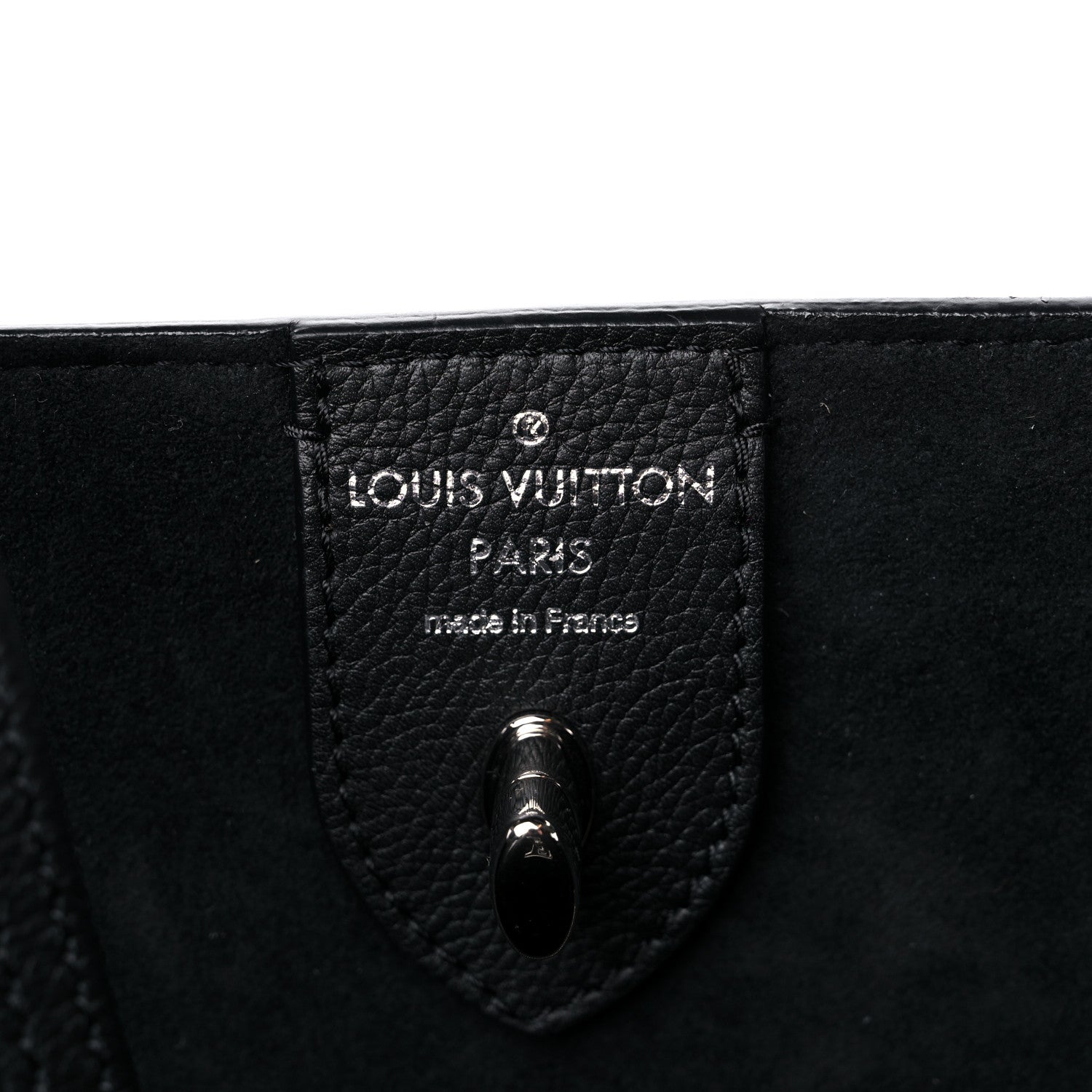 Louis Vuitton Calfskin Lockme Cabas Black 6 of 10