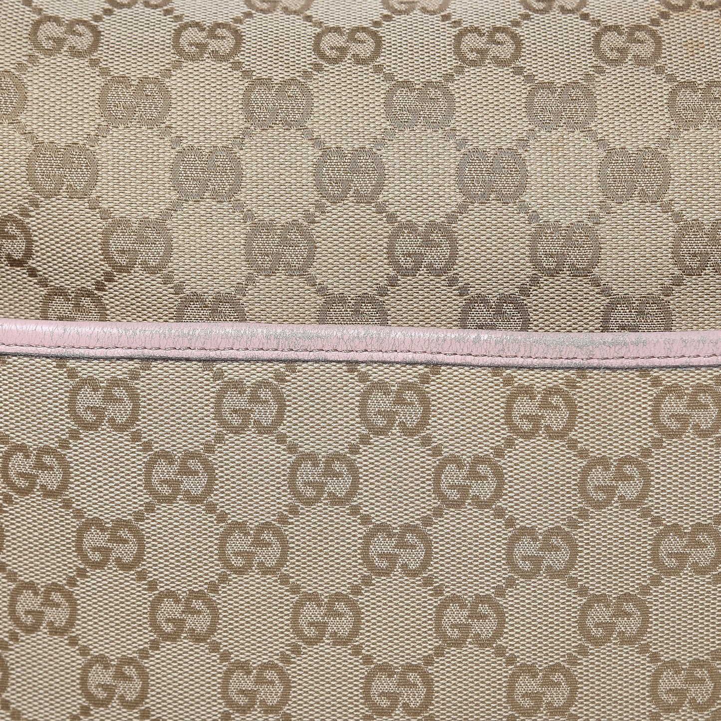Monogram Web Diaper Bag Pink