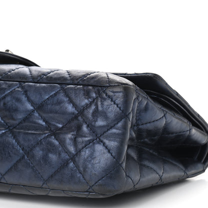 Chanel Metallic Aged Calfskin Quilted 2.55 Reissue 227 Flap Blue 18 of 18