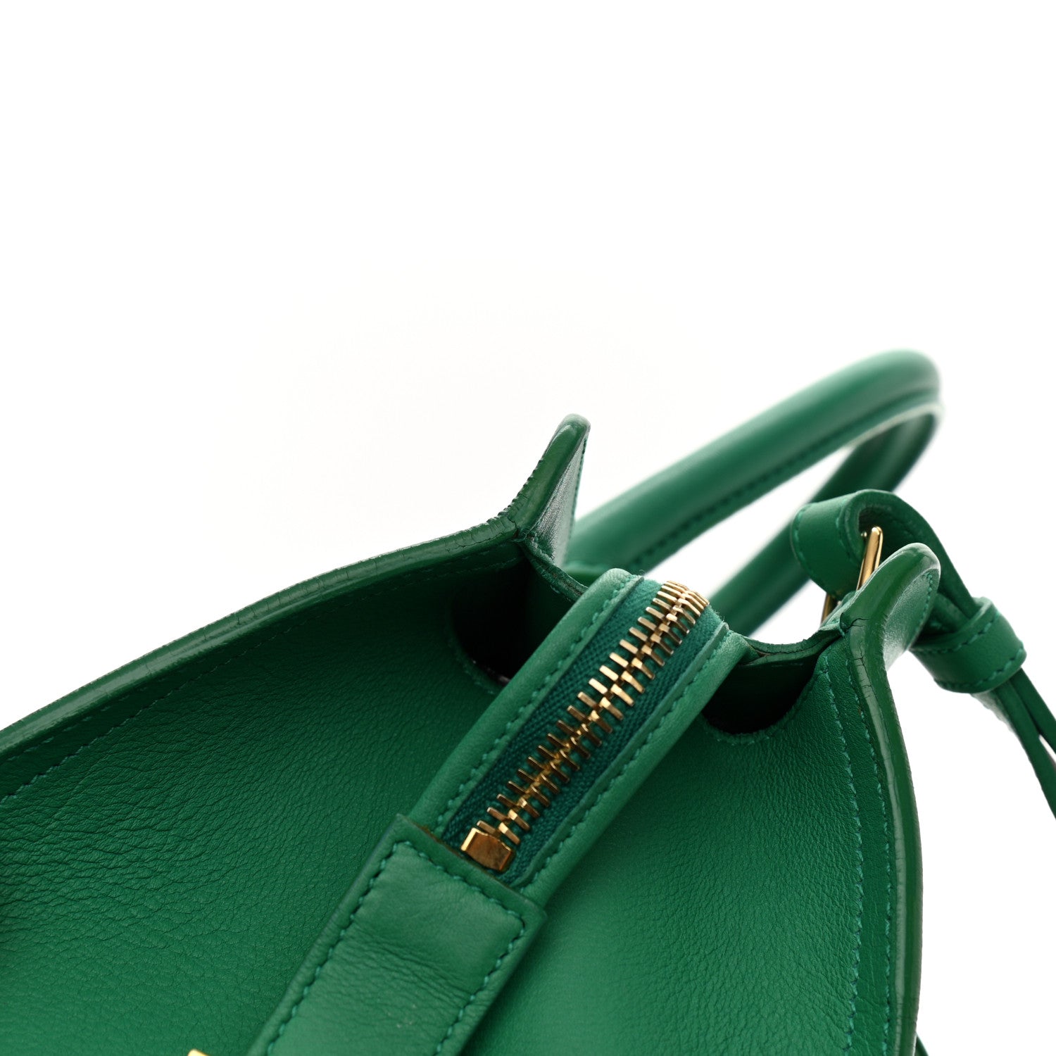 Saint Laurent Calfskin Small Classic Y Cabas Green 15 of 15