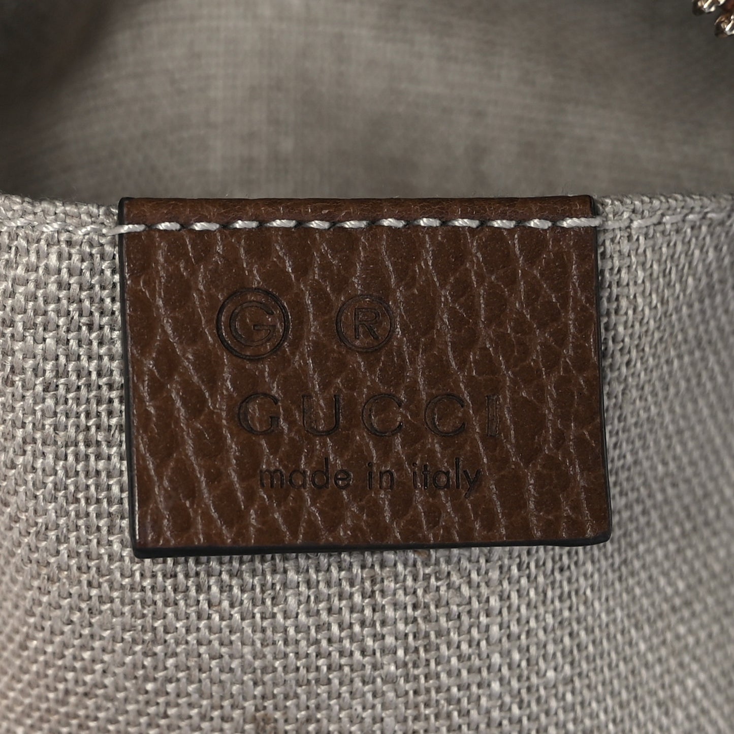 Monogram Mini Bree Messenger Bag Beige Tabacco