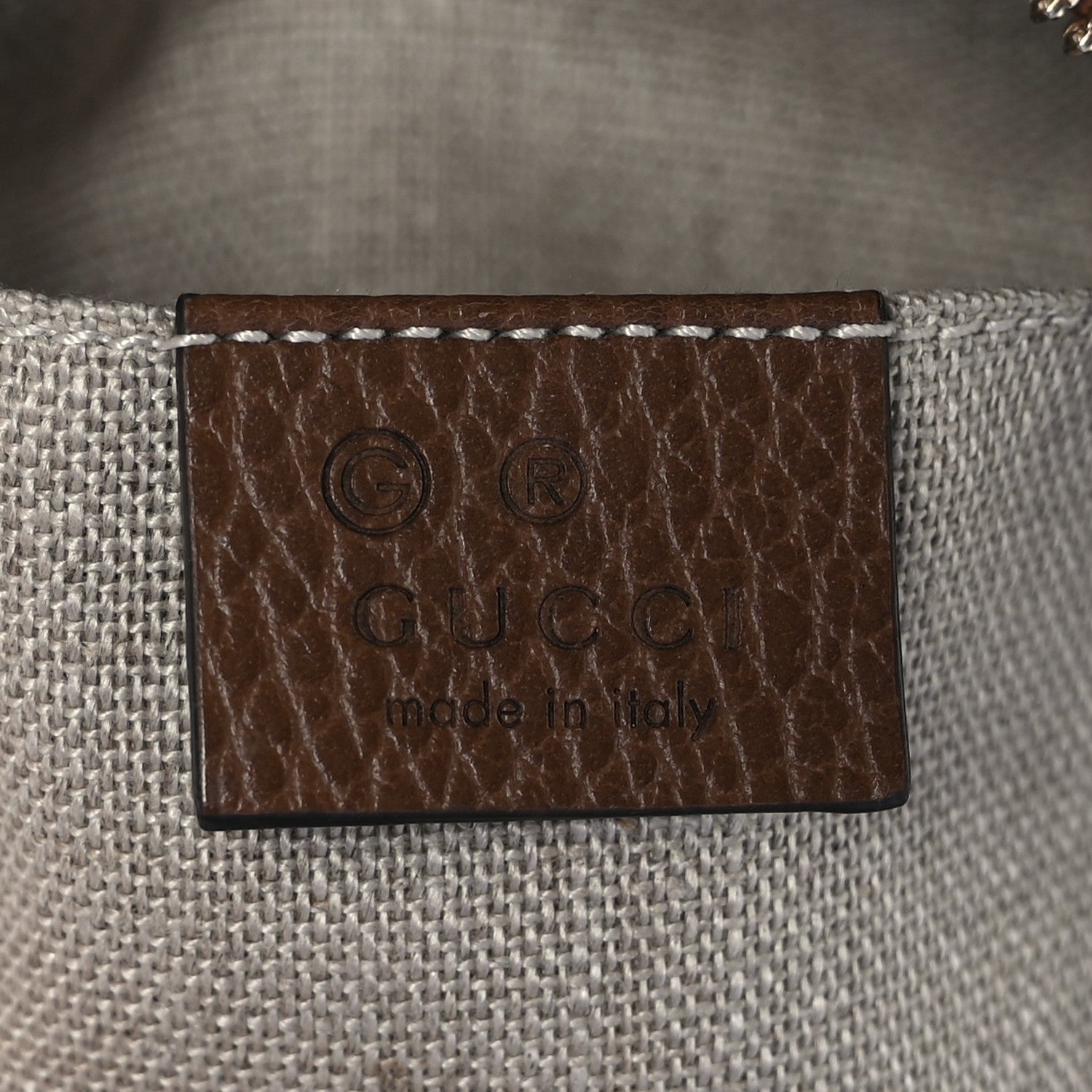 Gucci Monogram Mini Bree Messenger Bag Beige Tabacco 6 of 9