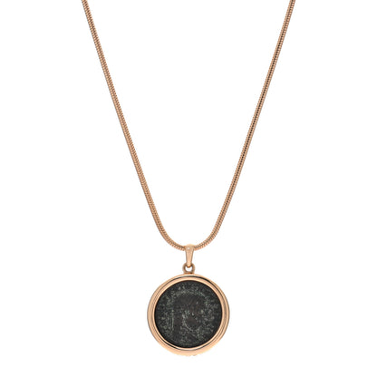Bulgari 18K Rose Gold Monete Coin Pendant Necklace 1 of 6