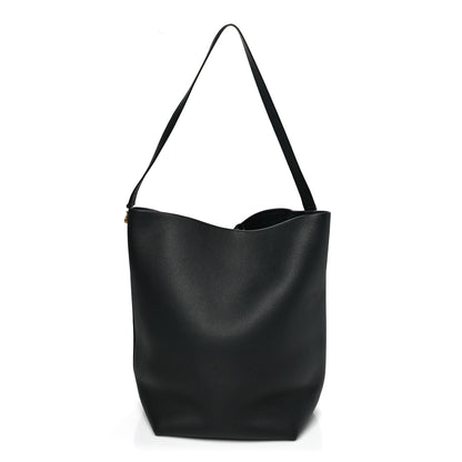 The Row Grained Calfskin Medium N/S Hook Tote Black 1 of 11