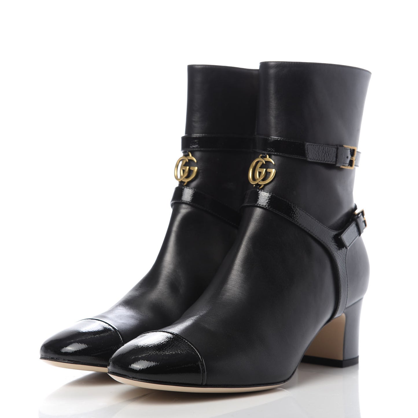 Malaga Kid GG Geraldine Cap Toe 55mm Ankle Boots 37.5 Black