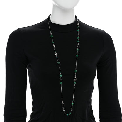 David Yurman Sterling Silver Black Onyx Malachite Chalcedony Hematine Bijoux Necklace 2 of 5