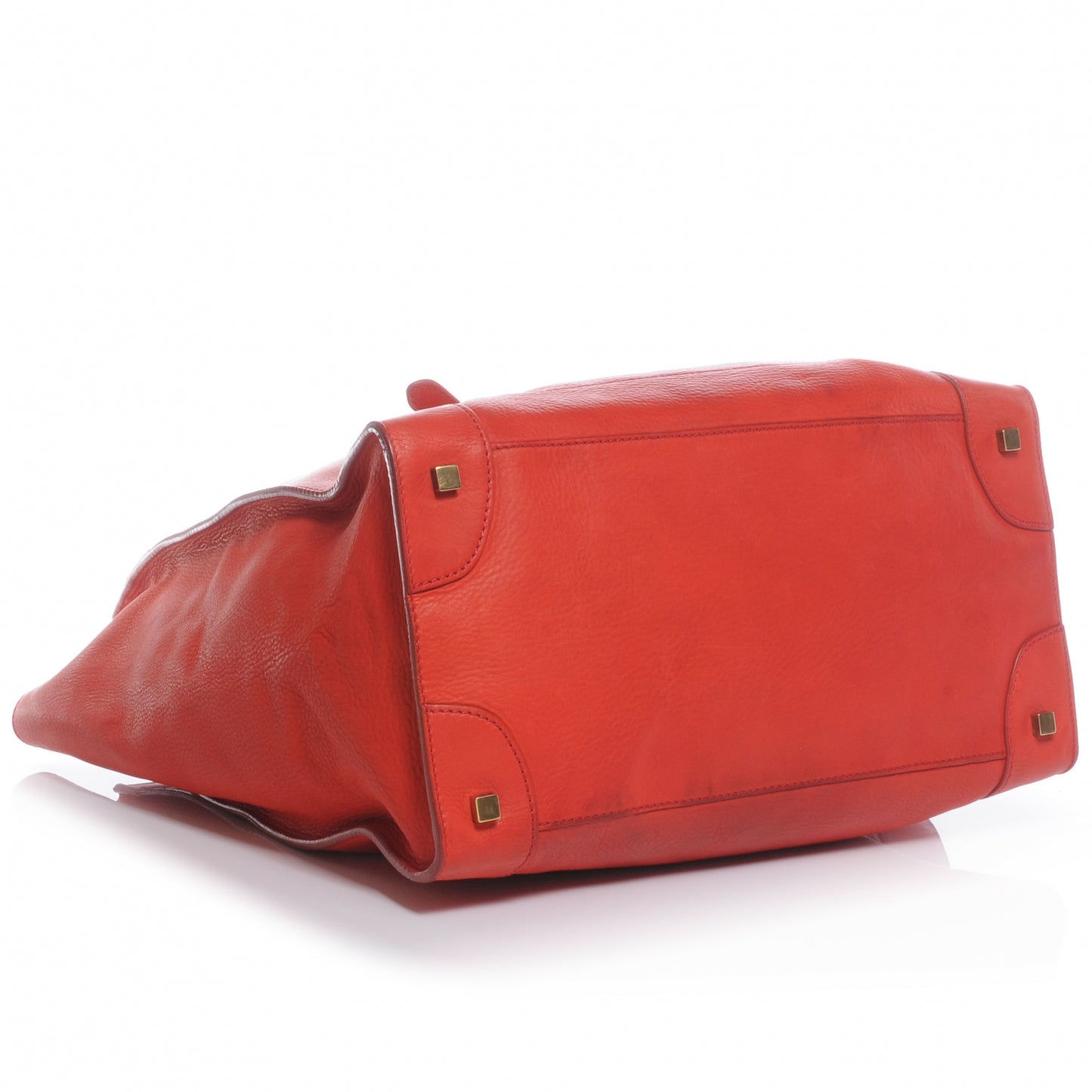 Smooth Calfskin Medium Luggage Red