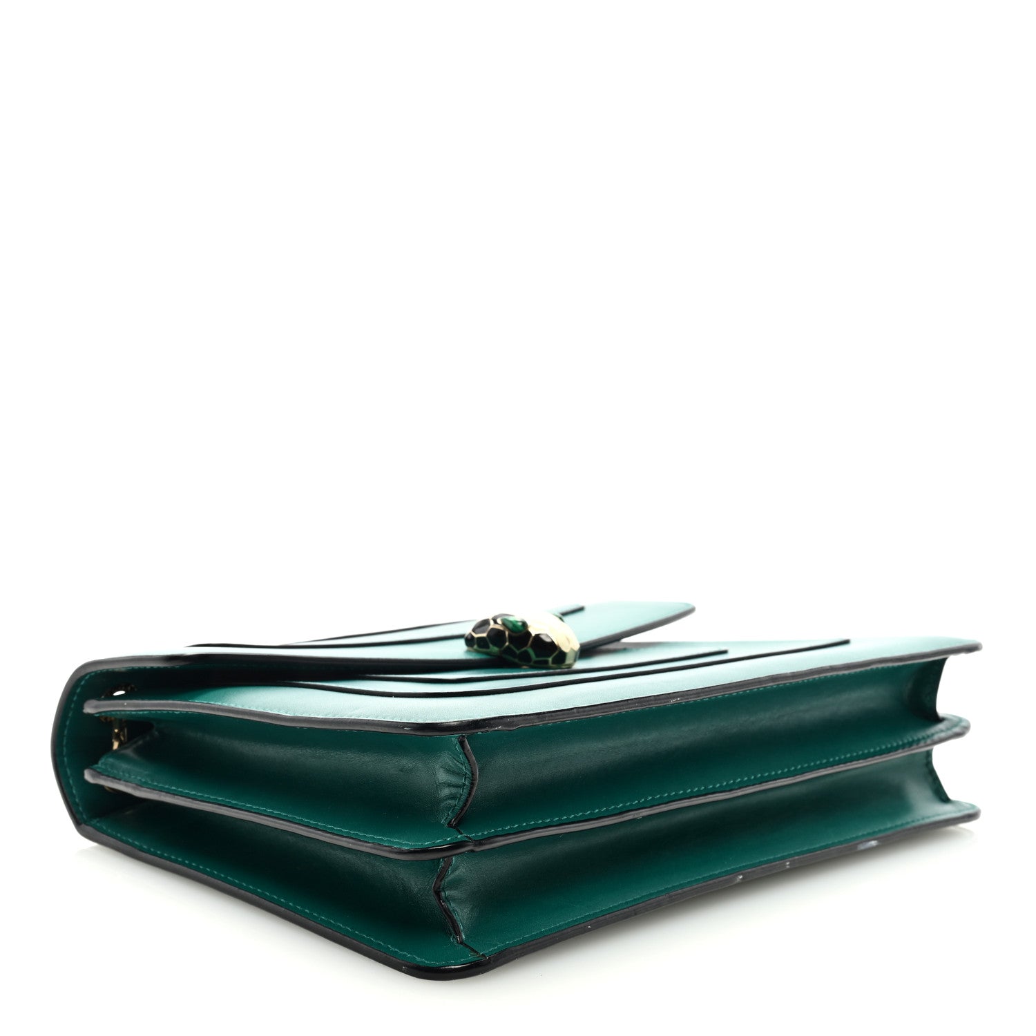 Bulgari Calfskin Serpenti Forever Shoulder Bag Emerald Green 5 of 9