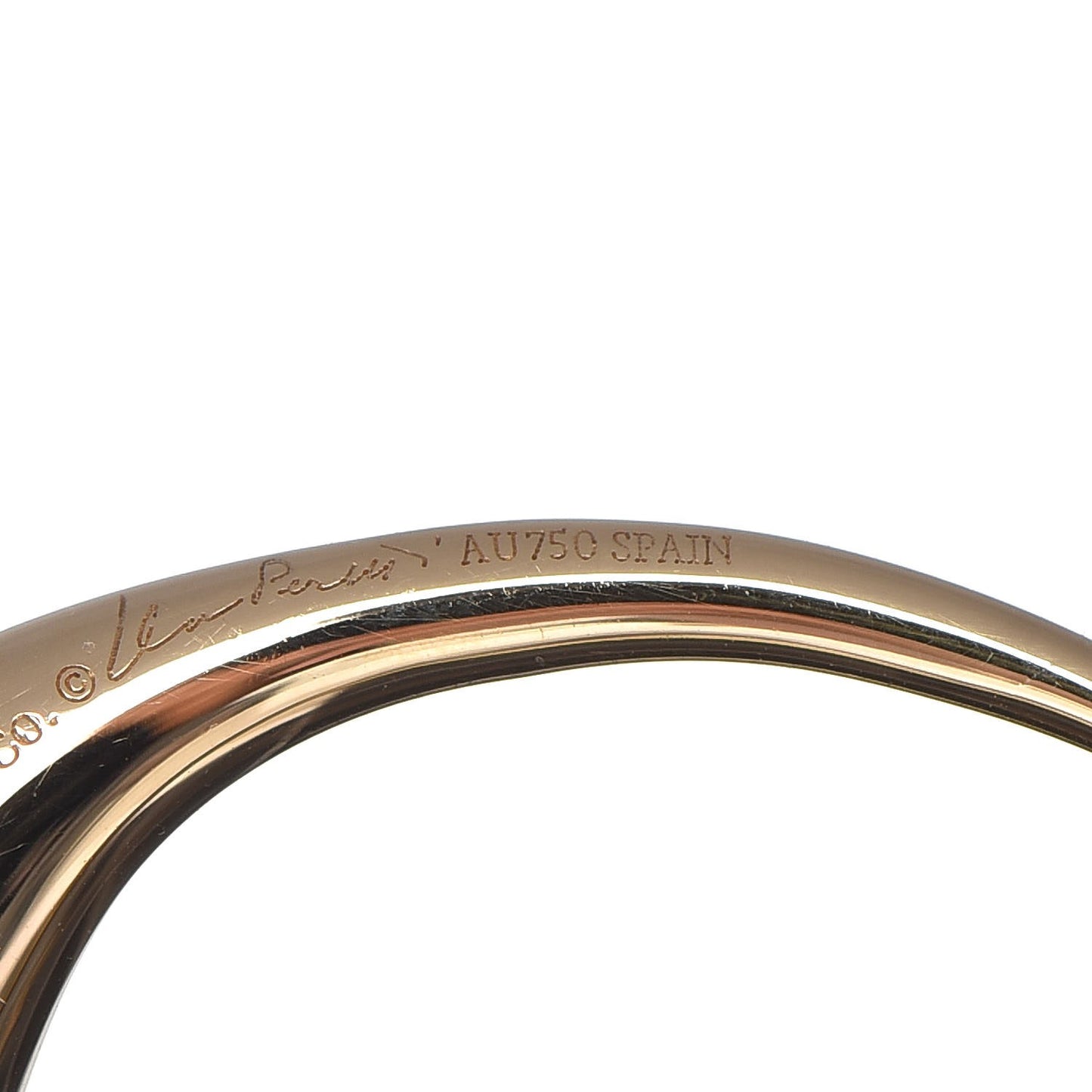 18K Yellow Gold Elsa Peretti Teardrop Hoop Earrings
