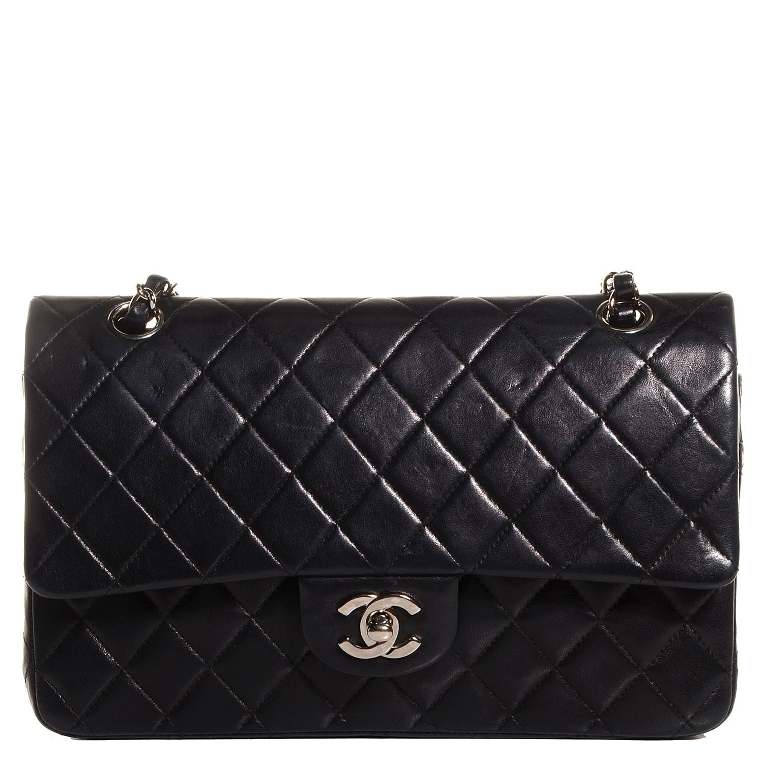 Chanel Lambskin Medium Double Flap Black 1 of 8