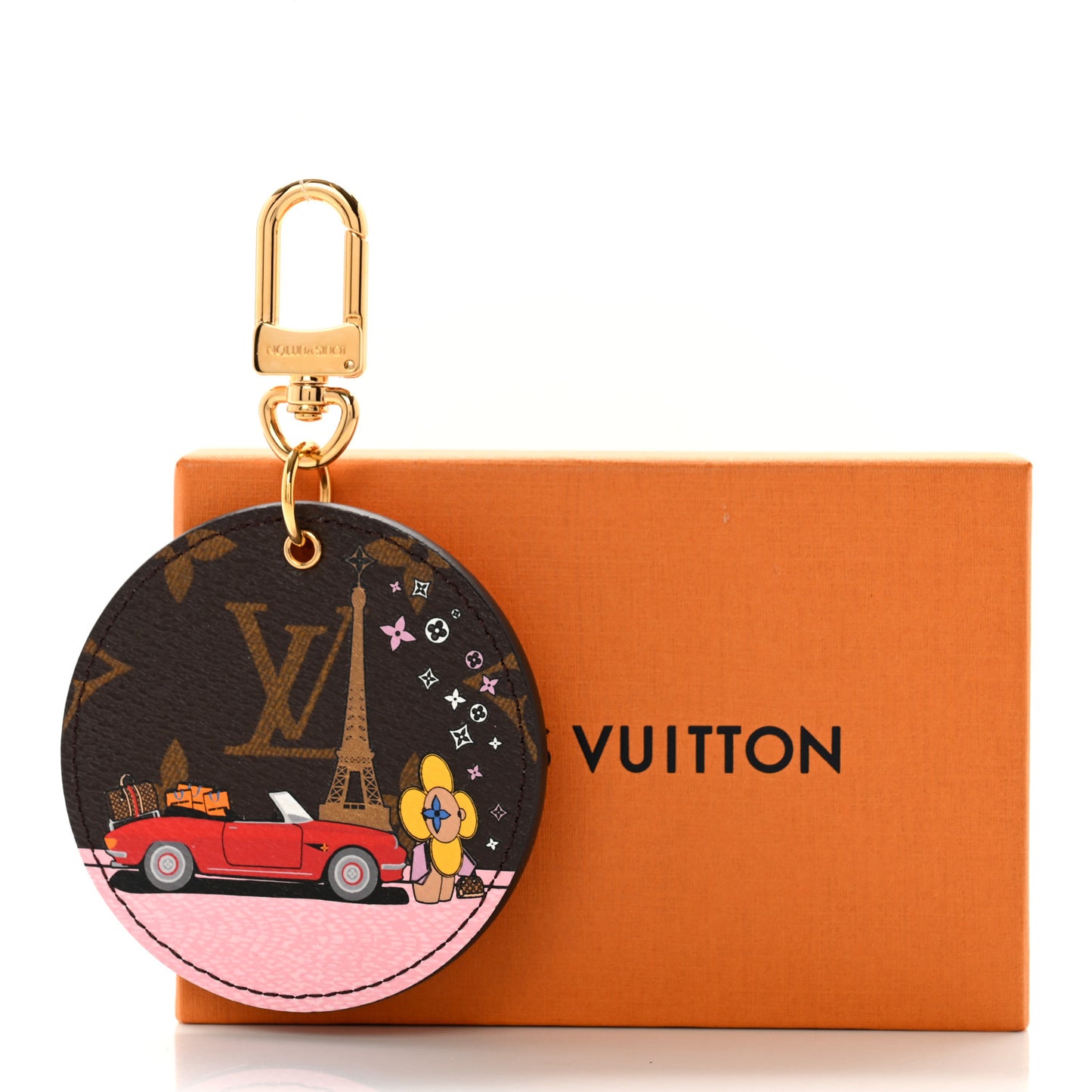 Monogram 2019 Christmas Animation Paris Bag Charm Key Ring