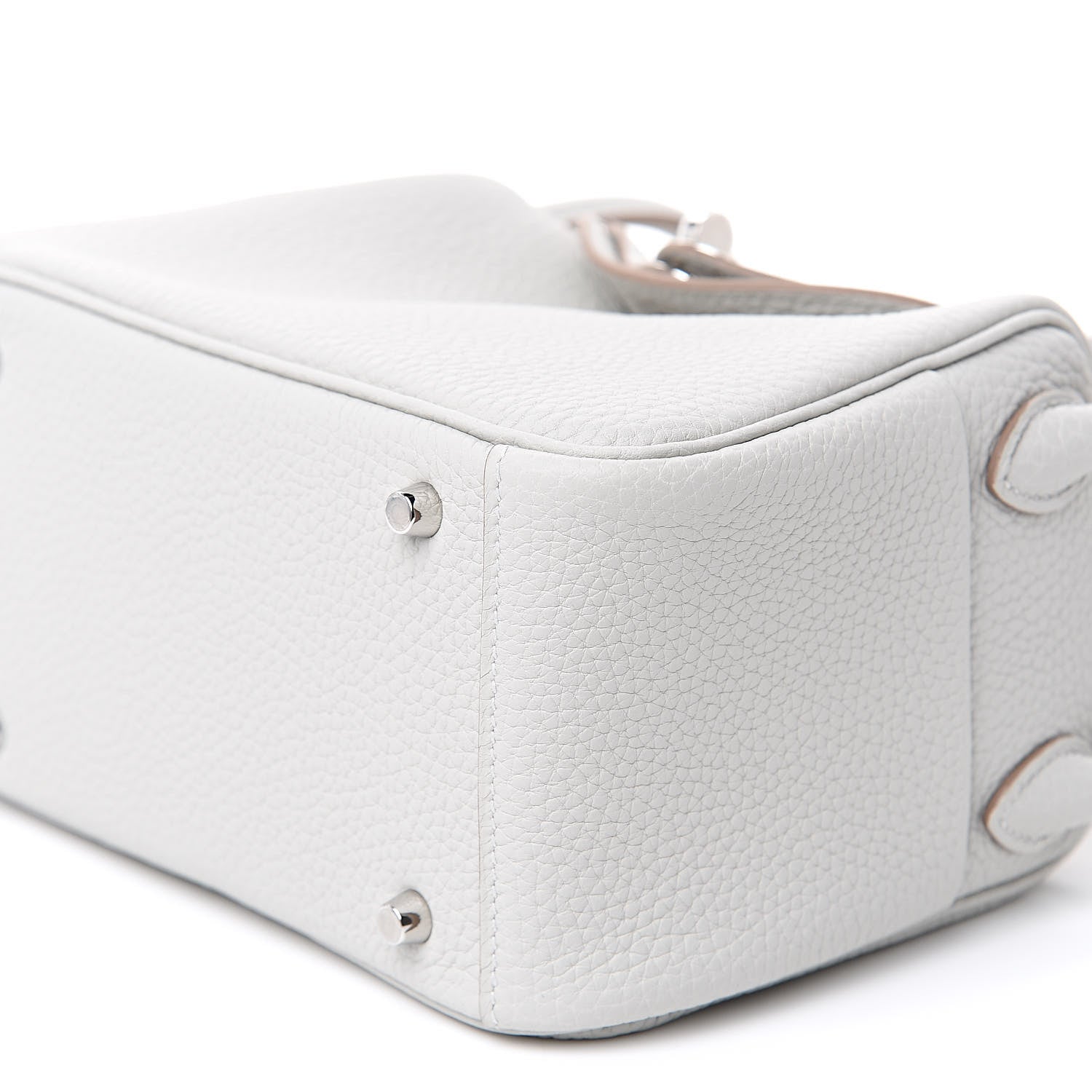 Hermes Taurillon Clemence Mini Lindy 20 Gris Perle 8 of 9