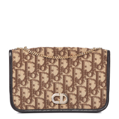 Christian Dior Monogram Chain Flap Brown 1 of 12