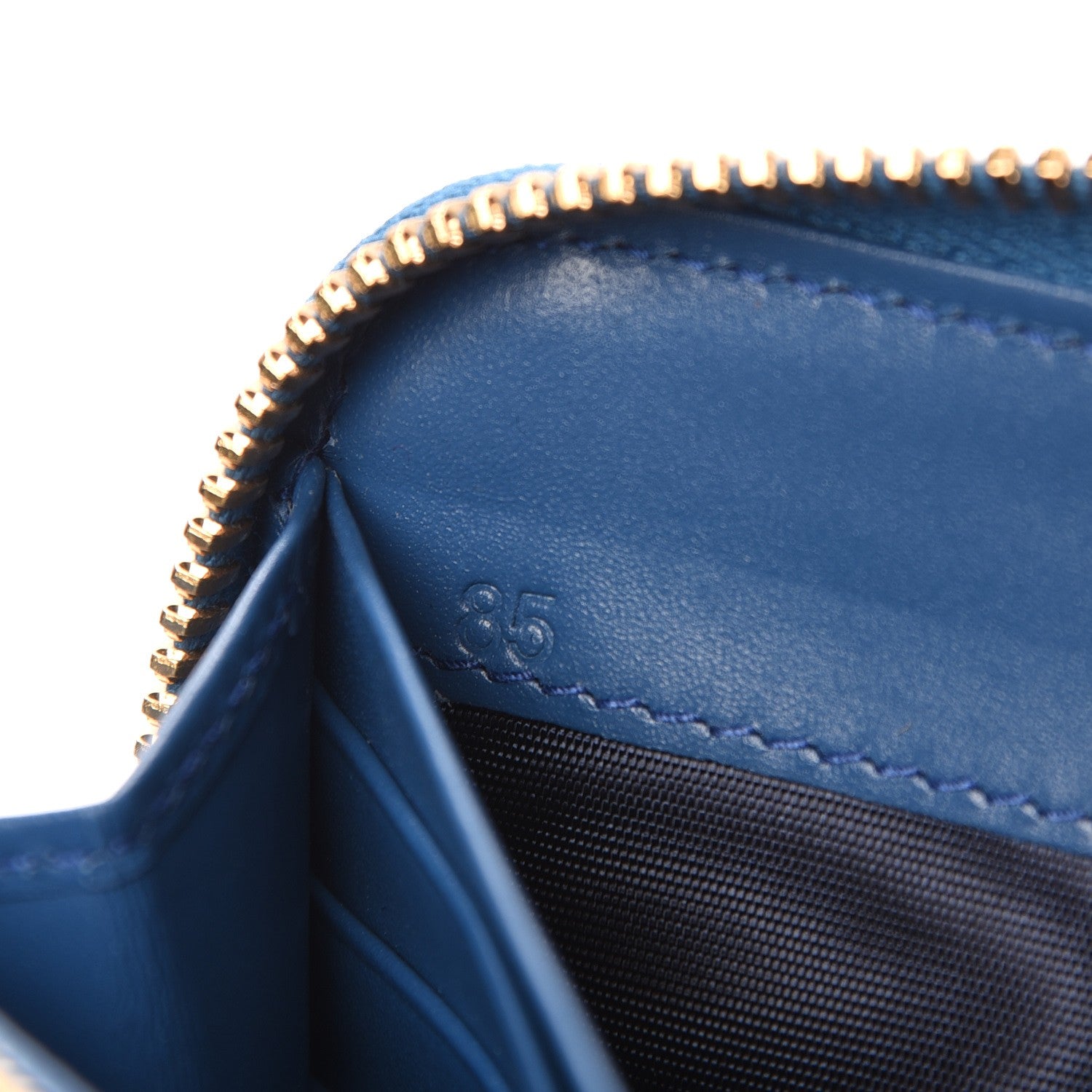 Prada Vitello Move Zip Around Wallet Cobalto 6 of 8