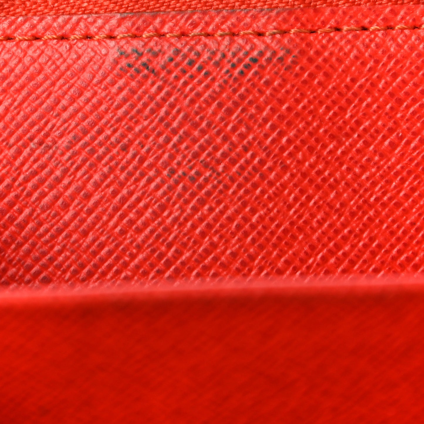 Monogram Perforated Compact Zipped Wallet Orange
