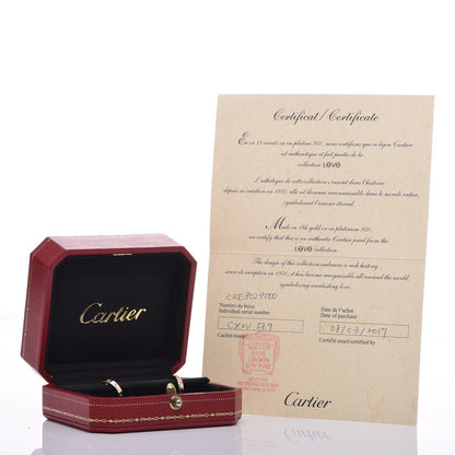 Cartier 18K Pink Gold Small LOVE Hoop Earrings 16 of 16