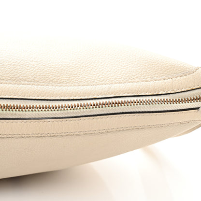 Gucci Grained Calfskin Logo Half Moon Hobo White 12 of 16