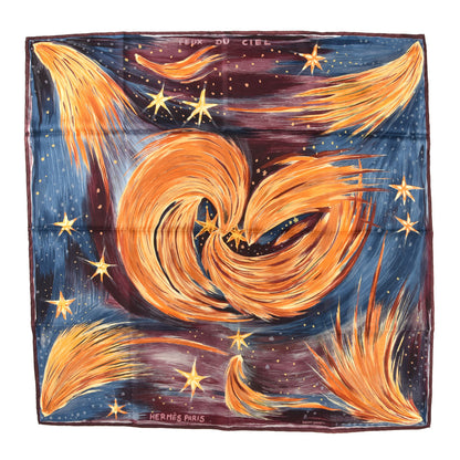 Hermes Silk Feux Du Ciel Scarf 90 1 of 4