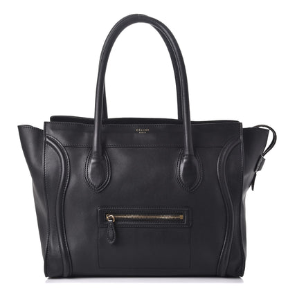 Celine Smooth Calfskin Shoulder Luggage Black 1 of 9